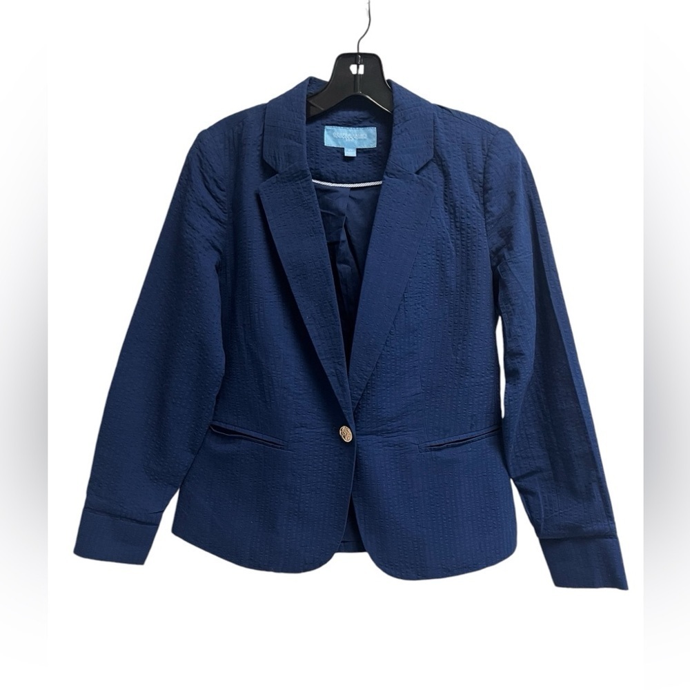 DRAPER JAMES RSVP Women’s Blue Textured Blazer - Size XS